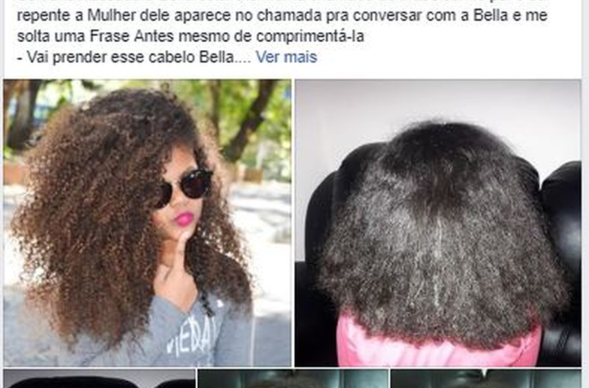  'Meus colegas começaram a me zoar, falaram que eu tinha levado um choque', conta menina que teve cabelo alisado