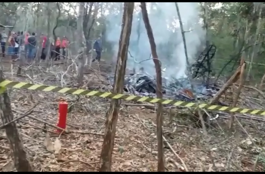  Vítimas de acidente aéreo são identificadas em Bom Despacho, MG